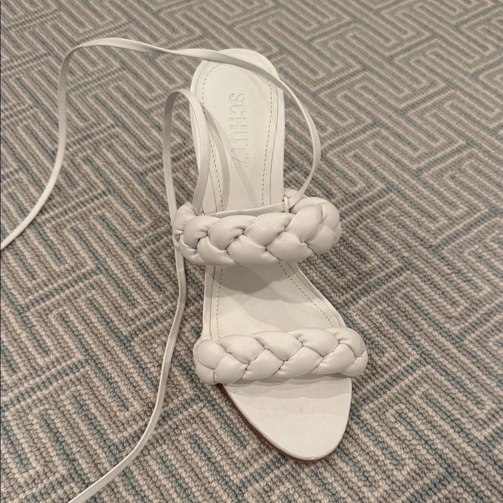 SCHUTZ Braided Cream Women's Sandals